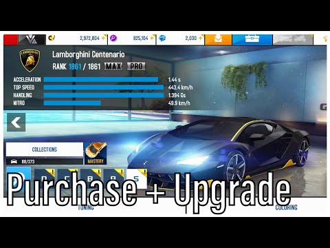 Asphalt 8 | Lamborghini Centenario Purchase + Upgrade Cost