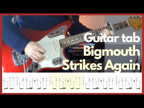 The Smiths - Bigmouth Strikes Again (Guitar tabs)