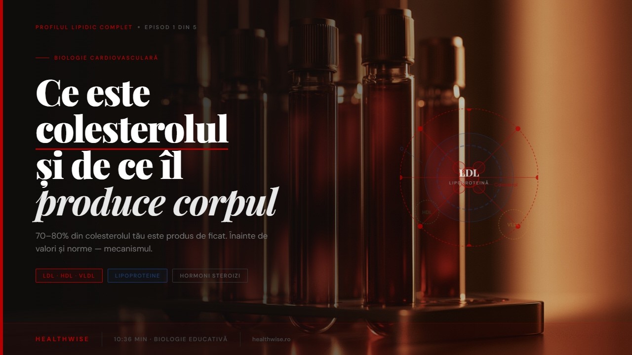 Profilul lipidic &mdash; Ep. 1: Ce este colesterolul și de ce &icirc;l produce corpul