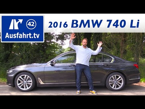 2016 BMW 740Li (G12) - Fahrbericht der Probefahrt, Test, Review Ausfahrt.tv