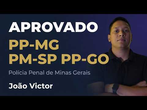 João Vitor — Aprovado em 4 concursos