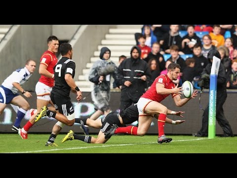 Great kick through for skillful Wales U20 try!