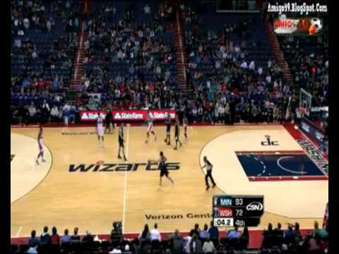 Ultimos minutos del Washington Wizards 72-93 Minnesota Timberwolves NBA 08-01-2012