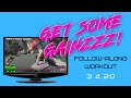 WOW (Workout of the Week) - 03/05/2020 | BJ Gaddour 20/10 Tabata Interval Bodyweight Circuits