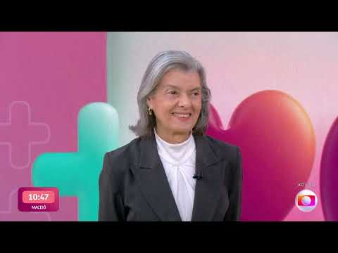 Ministra Cármen Lúcia do STF toma café com Ana Maria Braga em papo descontraído no Mais Você