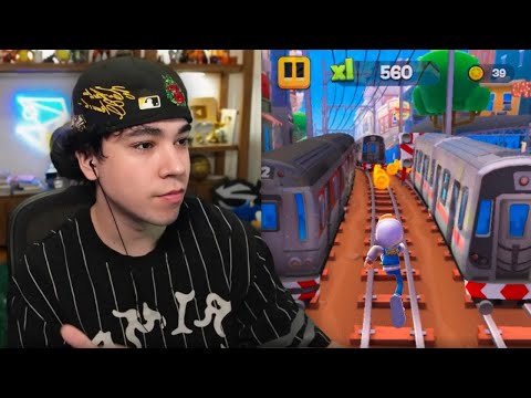 jugando al nuevo subway surfers 