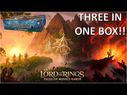 THREE IN ONE BOX!! The Best Lord of the Rings Set Booster Box I've Ever Opened!!