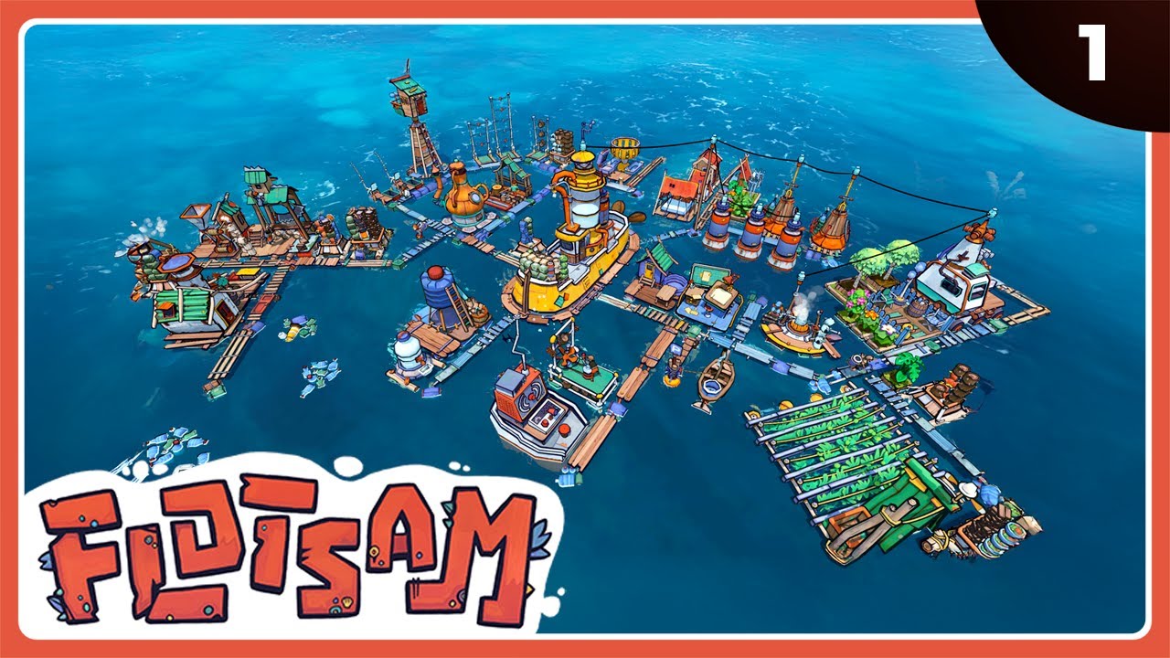 CONSTRUYE UN BARCO-CIUDAD CON BASURA QUE ENCUENTRES | FLOTSAM Gameplay Español