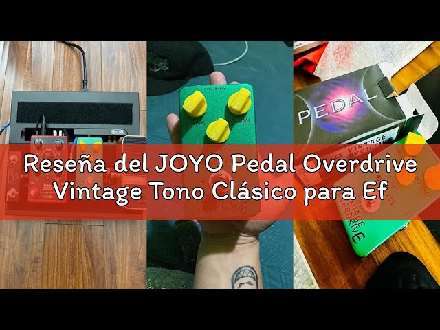 Vídeo relacionado con JOYO Pedal Overdrive Vintage Tono Clásico para Efecto de Guitarra Eléctrica - True Bypass (JF-01)