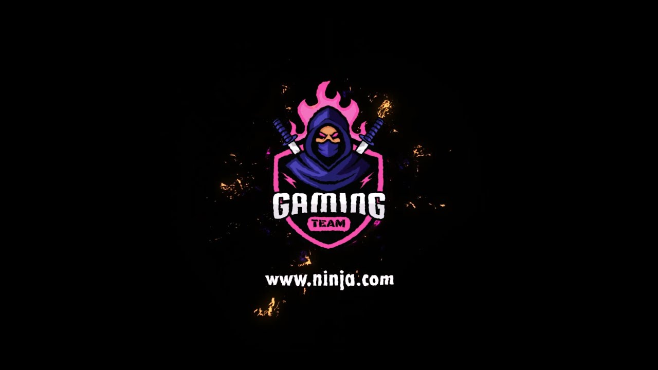 Black Ninja Logo Intro Video