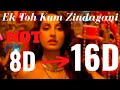 Ek Toh Kum Zindagani (16D audio) | Marjaavaan | Nora Fatehi | 8D Audio| 3D Audio