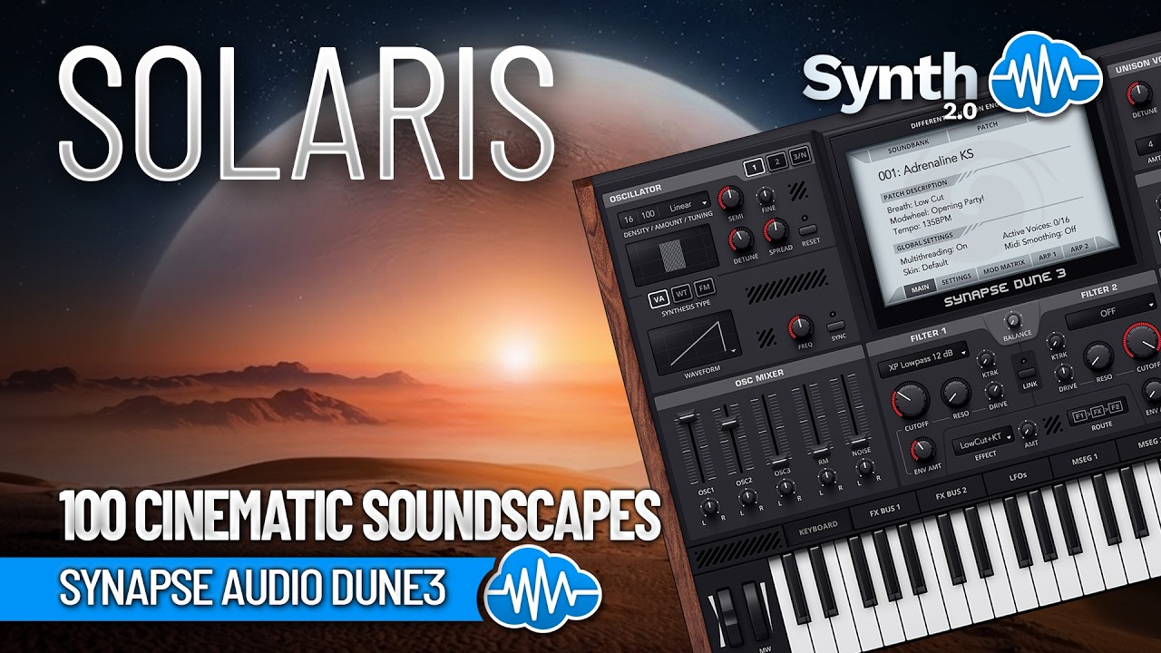 MSD039 - Solaris - Synapse Audio Dune 3 ( 100 presets ) - Video Preview 1