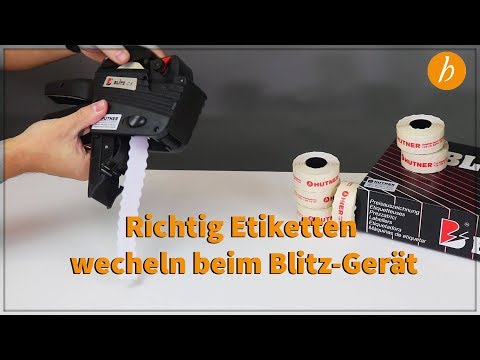 Blitz Price Labeller - How to change the label roll on your labeller | Hutner B2B