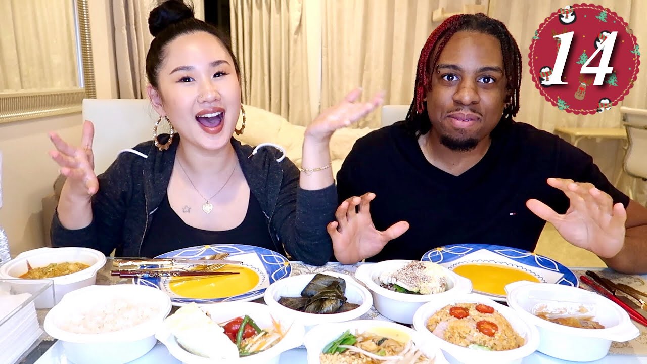 DAY 14🎄【モッパン😋🍴Babygirlの名前⁉️】質問答えながら食べる食べる🍴💕