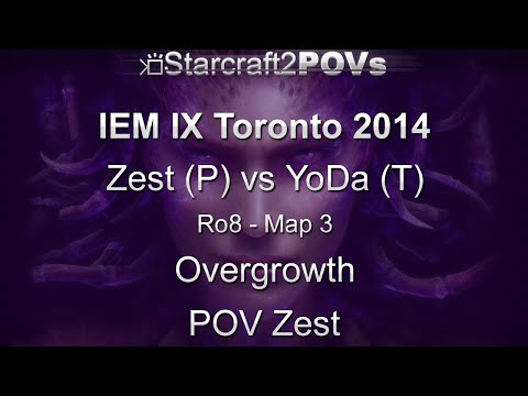 SC2 HotS - IEM IX Toronto 2014 - Zest vs YoDa - Ro8 - Map 3 - Overgrowth - Zest