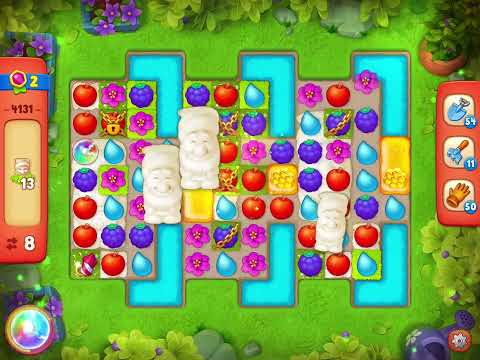 Gardenscapes Level 4131 With No Boosters - Hard Level - Mysteries Of The North - Bonus Scene