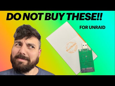 These mSATA to USB Adapters do not work for Unraid