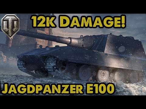 12,000 DAMAGE! Jagdpanzer E100 Guest Replay! WoT Console