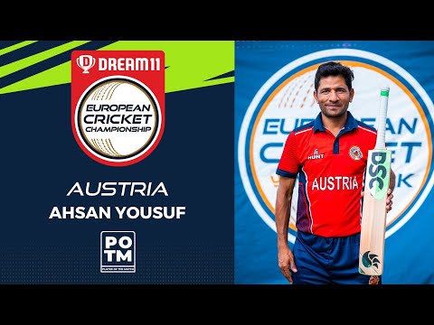 POTM: A.Yousuf - Group A, Match 8 - AUS vs POR | Highlights | Dream11 ECC, 2022 | ECC22.008