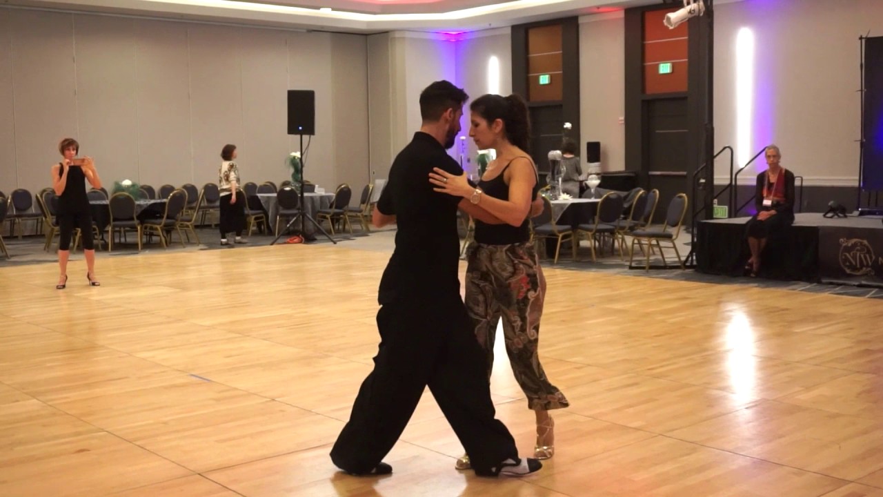 Christian Marquez & Virginia Gomez Stage Tango Class Demo @ Nora's Tango Week 2017 July 2