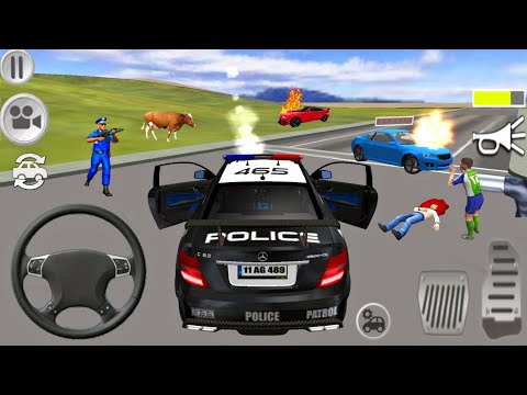 Police Car Driving Simulator 3D - Police Car Mercedes S63 Pursuit Chase - Android Gameplay