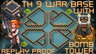 th9 war base 2016 with bomb tower vs th11 th10 max troop october 2016 update clash of clans #7