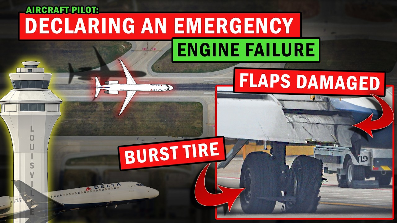 Plane Tire Exploded + Engine Failure on Takeoff | Emergency Return