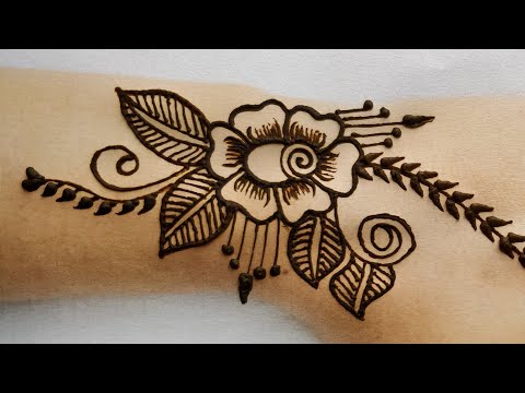 #Very Simple/easy Beautiful Mehndi designs #tutorial 2019|Latest fancy Rose henna mehndi designs Video
