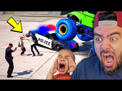 YOUTUBER ILE BÜYÜK KAVGA POLIS BIZI ZOR AYIRDI - GTA 5 MODS