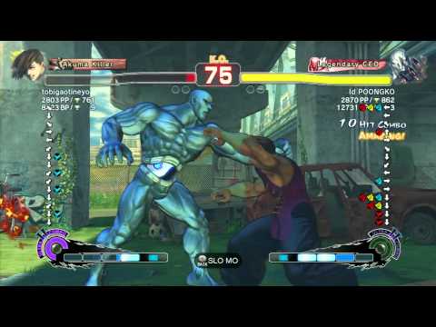 SSF4 AE: Poongko (Seth) vs tobigaotineyo (Yang) - Ranked Match (720p HD)