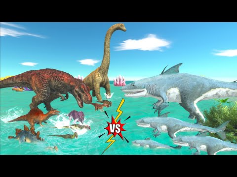 Aquatics Challenge | 4 Levels of KING SHARK - Animal Revolt Battle Simulator