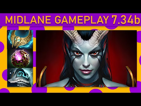 🌟25+ Kills! Queen of Pain Mid Gameplay - Dota 2 Top MMR