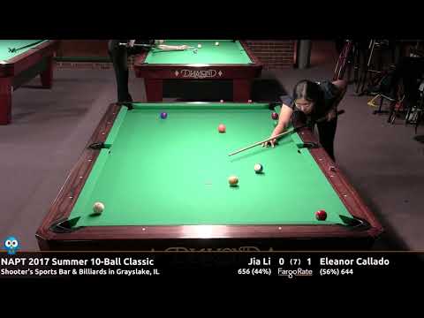Jia Li vs Eleanor Callado - NAPT 2017 Summer 10-Ball Classic