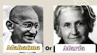 Nobel Peace Prize Nominees-Maria or Mahatma, not so trivial Education for Peace Trivia.
