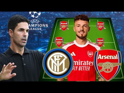 Arsenal Starting Line up VS Inter Milan