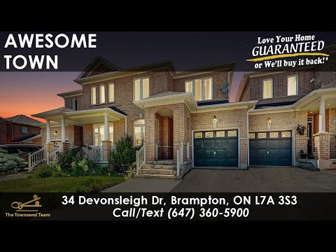 34 Devonsleigh Dr, Brampton, ON L7A 3S3 Roger Townsend (647) 360 6433