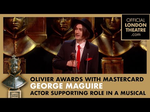 George Maguire wins Best Actor Supporting Role in a Musical | Olivier Awards 2015 with Mastercard