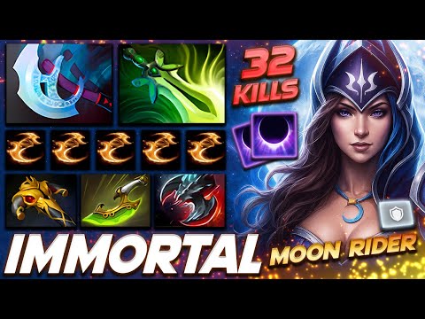 Luna Moon Rider 32 Frags - Dota 2 Pro Gameplay [Watch & Learn]