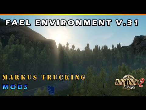 ETS2 MODS Fael Environment v3.1 [ETS2 1.36] - Improved vegetation, trees, foliage, grass textures