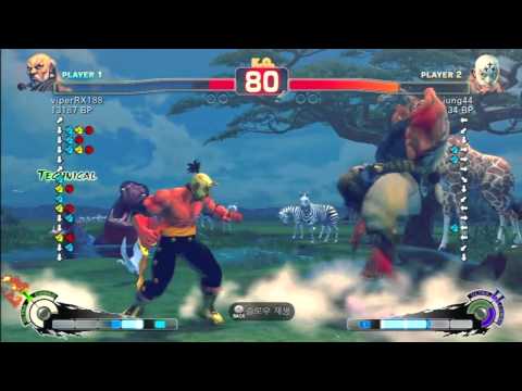 SSF4 Rank Match  viperRX188 (GK)  vs  jung44 (EF)