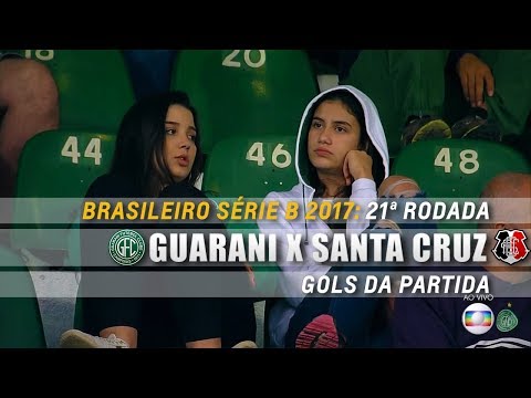 Gols de Guarani 2 x 0 Santa Cruz pela Série B 2017