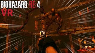 「デカい！怖い！！」籠城戦から村長戦までが怒涛で楽しすぎる │ バイオハザードRE4 VR MODE