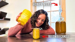 What does a DAY ON A HOMESTEAD look like? (making candles, mead, and more!)