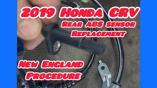 2019 Honda CRV rear ABS sensor replacement. (New England version.)￼