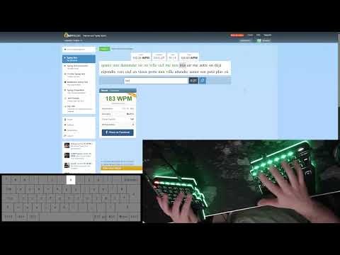 [Fast Typing] 10FastFingers - Normal test (French) - 187 WPM