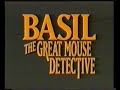 The Great Mouse Detective 1986 Trailer VHS