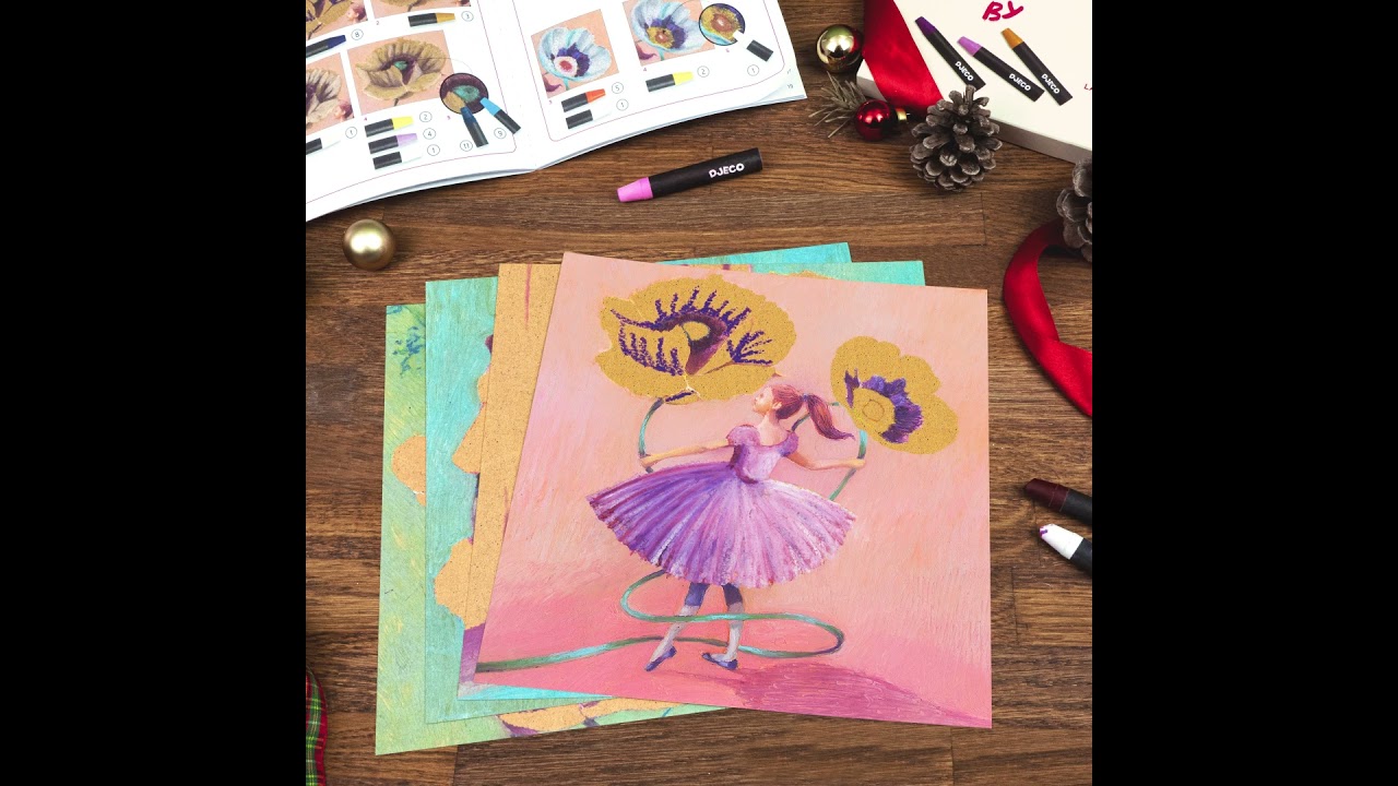 Художній комплект для малювання DJECO Балерина (DJ09381)