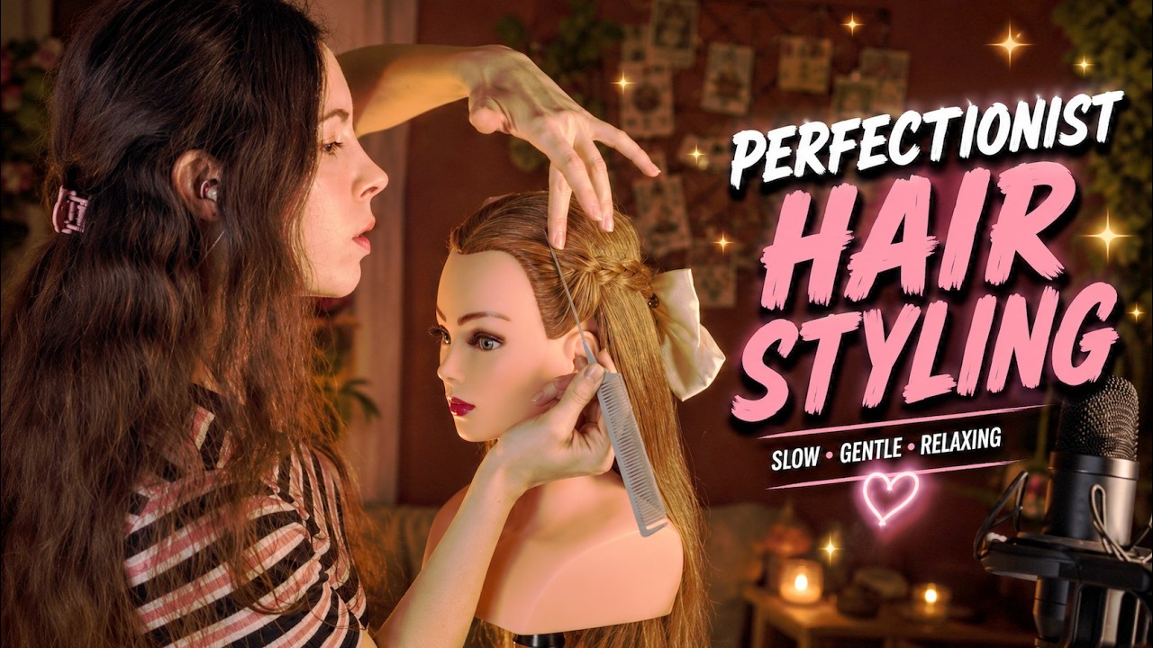 ASMR Perfectionist Hair Styling