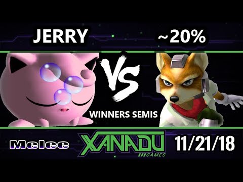S@X 277 Melee - EBM | Jerry (Jigglypuff) Vs. UMD | ~20% (Fox) Winners Semis