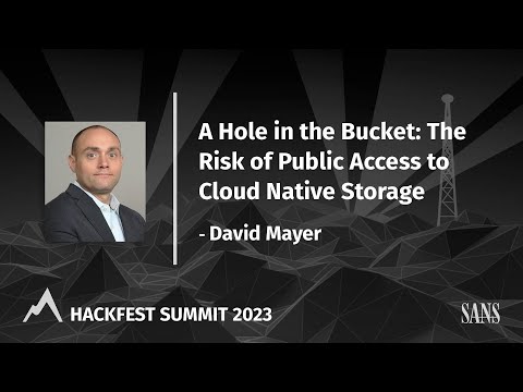 A Hole in the Bucket: The Risk of Public Access toCloud Native Storage